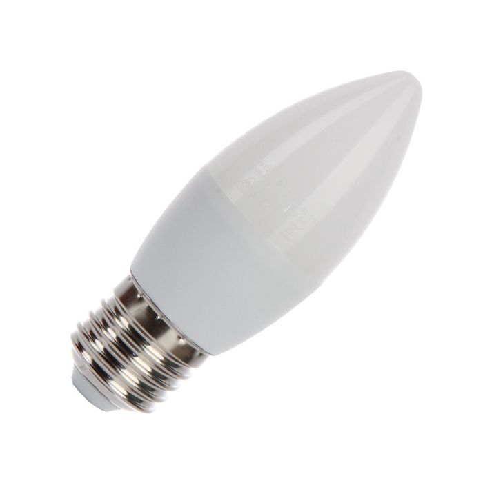 Лампа светодиодная 9 Вт свеча  Е-27 2700К (тепл.бел. свет) Premium `Ecola`
