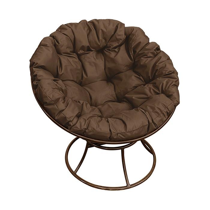 Кресло 'Папасан' коричневое, коричневая подушка "Verda Line"