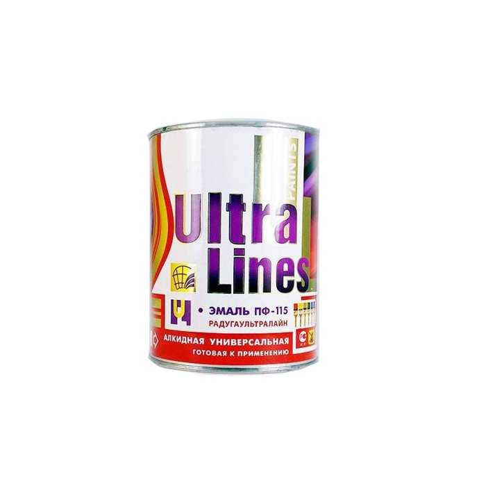 Эмаль ПФ-115 "Ultra Lines" серая (0,8 кг)