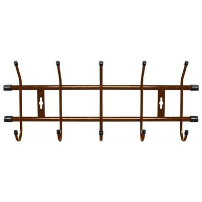 Вешалка металл 5 крючков 484х188 `Ника` антик ВН5