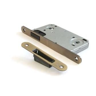 Защелка дверная Апекс 5300-M-WC-AB (бронза) верхн магнит риг,под фикс под руч, м/о90 мм