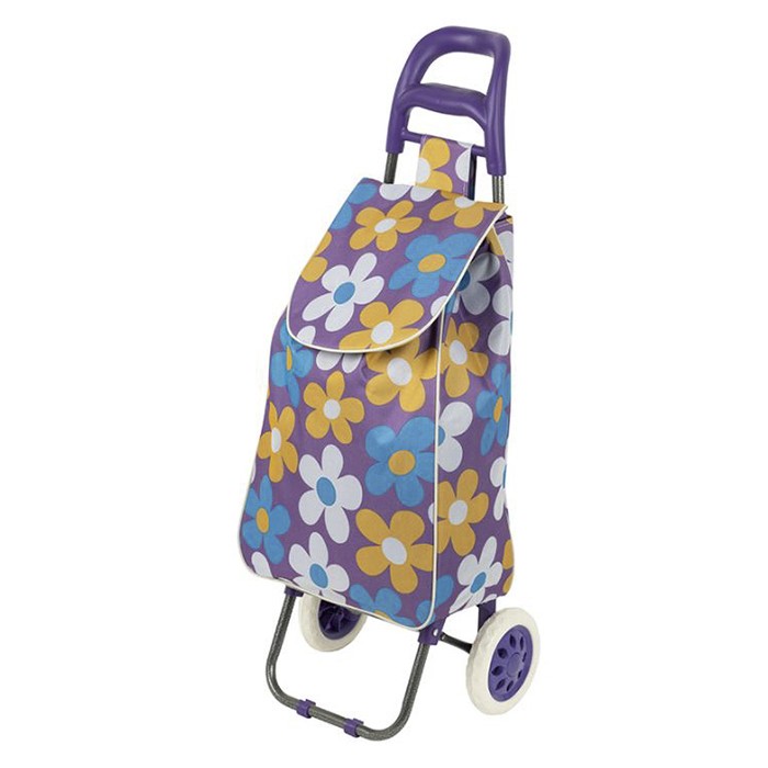Сумка-тележка 'Васильки' max вес 30 кг 2 колеса d=16 см А204