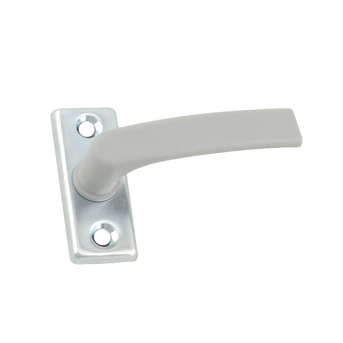 Ручка для теплиц двухсторонняя пласт. серая (цинк) на подвесе (К)