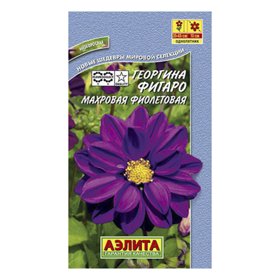 Георгина Фигаро махровая фиолетовая  7шт (Аэлита)