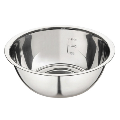 Миска нерж 2,5 л d=24 см мерная шкала Bowl-Roll-24