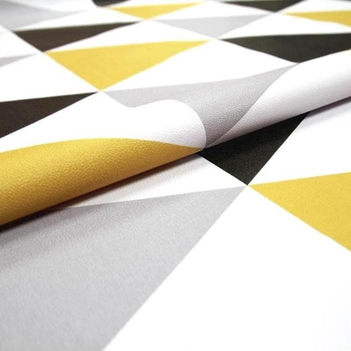 Клеенка н/ткани 1,37*20 м геометрия/фон желто-серый 'Modern' GW-21147 (GW)