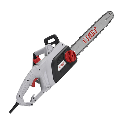 Пила цепная электрическая 2400Вт шина 40см , шаг зубьев 3/8дюйма, поперечное расположение двигателя, шнур питания 0,35м Ставр ПЦЭ-40/2400М