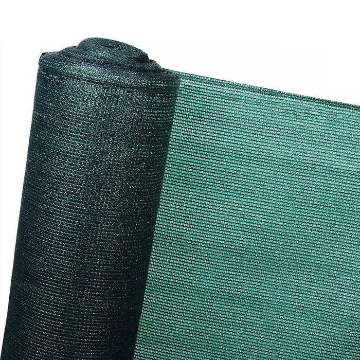 Сетка фасадная для притенения №55 4х5 м темно-зеленая с прошитым краем и клипсами 19 шт