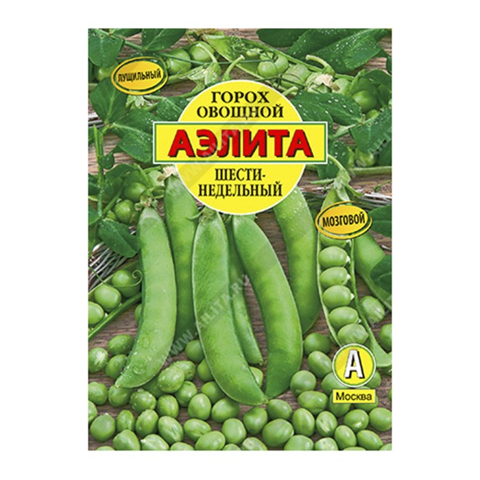 Горох овощной Шестинедельный, 25г (Аэлита)