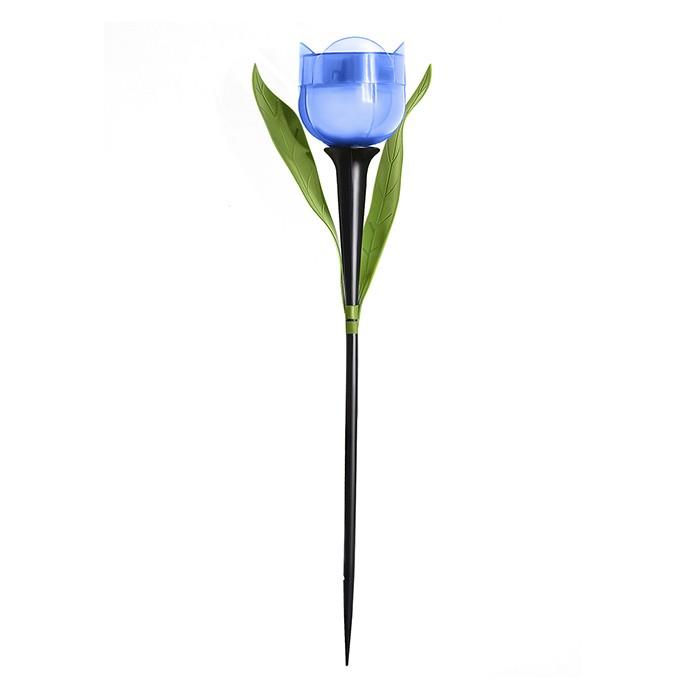 Светильник садовый на солнечной батарее Синий тюльпан (Uniel)