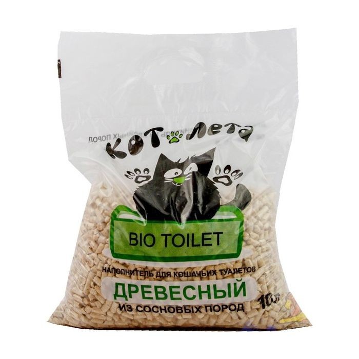 Наполнитель древесный КотЛета 10л.