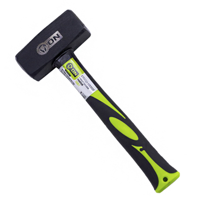 Кувалда кованая с фиберглассовой рукояткой 1,5 кг, кованая сталь 45 ON , 06-02-005