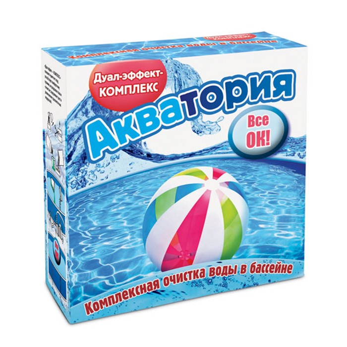 Средство для очистки воды 500 мл + 1 кг 'Акватория Дуал-эффект-комплекс' (В/Х)