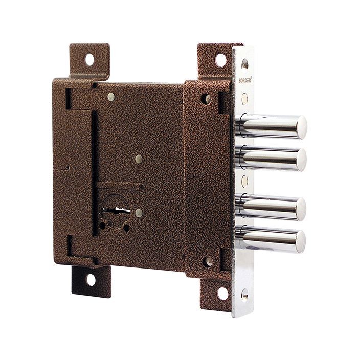 Замок гаражный Рязань К Н-8 4риг (d-15.7мм), сув, антик медь (86000) универсальный