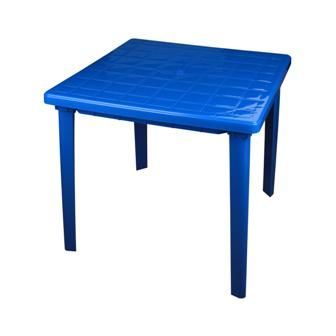 Стол пластиковый 80х80х74 см синий м2594 (А)
