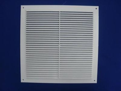 Решетка вентиляционная 300х300 пласт,сетка (бел) (Омск)