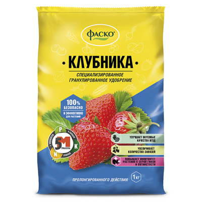 Удобрение для Клубники, земляники '5М' 1 кг (Фаско)