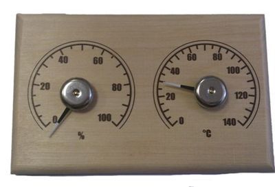 Станция банная термометр-гигрометр прямоугольник сбо-2тг дерево, к/к