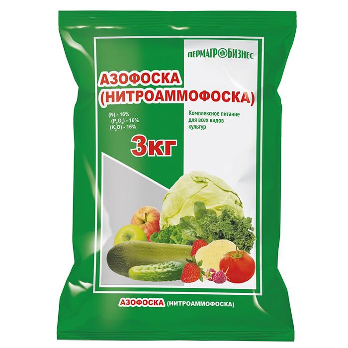 Удобрение Азофоска 3 кг (ПАБ)