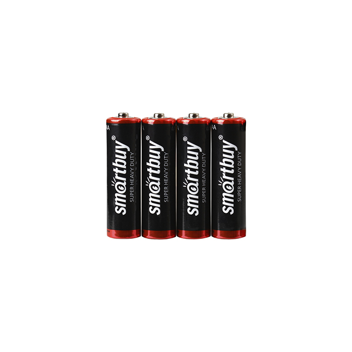 Батарейка солевая Smartbuy АА, R6 (пленка-4)
