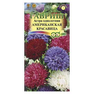 Астра Американская красавица, однолетняя смесь густомахровая 0,3 г (Гавриш)