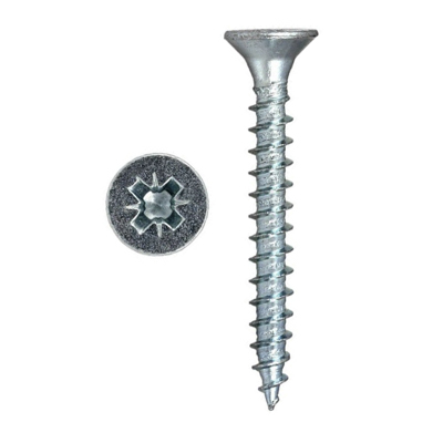 Саморез универсальный 4*30 [уп. 200 шт] белый цинк (1кг~439шт)[груп.10шт]