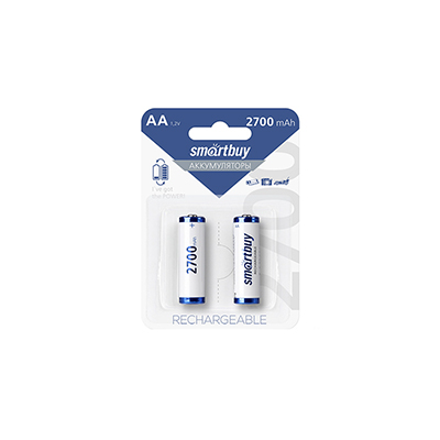 Аккумулятор NiMh Smartbuy AA  2700 mAh (блист-2)