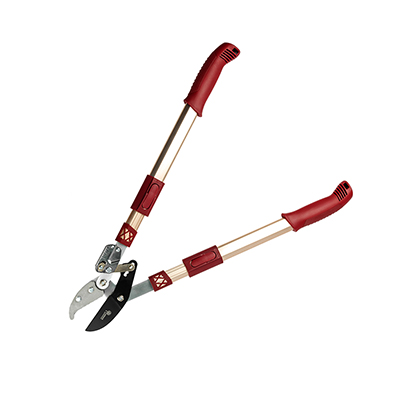 Сучкорез 690-940 мм с наковальней храповым механизмом и телескопическими алюм ручками `Урожайная сотка Эксперт` LS15-16T