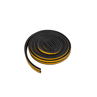 Уплотнитель самоклеящийся `PRAKTISCHE HOME` 9х5,5мм Р-6 м (чер), шт