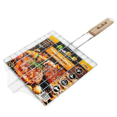 Решетка-гриль 47 (+4) х23х23 см хромированная универсальная 'Твой Пикник' (13102001)