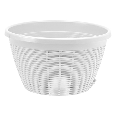 Кашпо пласт подвесное 4,5 л d=270 мм h=160 мм (без подвеса) белый (ВМС)