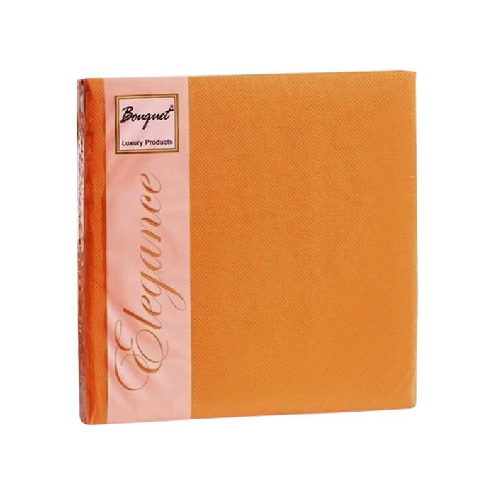 Салфетки бумажные 2-х сл 33х33 см 20 шт/уп оранжевые 'Bouquet color'