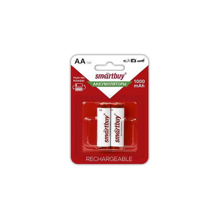 Аккумулятор NiMh Smartbuy AA  1000 mAh (блист-2)