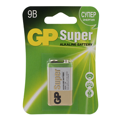 Батарейка алкалиновая `GP` Super Alkaline 9V Крона
