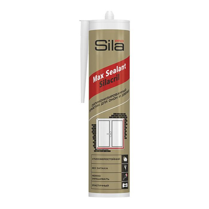 Герметик силиконизированный для окон и дверей белый 290 мл (SILA PRO MAX SEALANT SILACRIL)