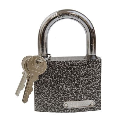 Замок навесной `ЧИБИС` CRS367 75 мм сталь,полимер покр,закал дуж (d=11) рез кольца,3 англ кл, в кор