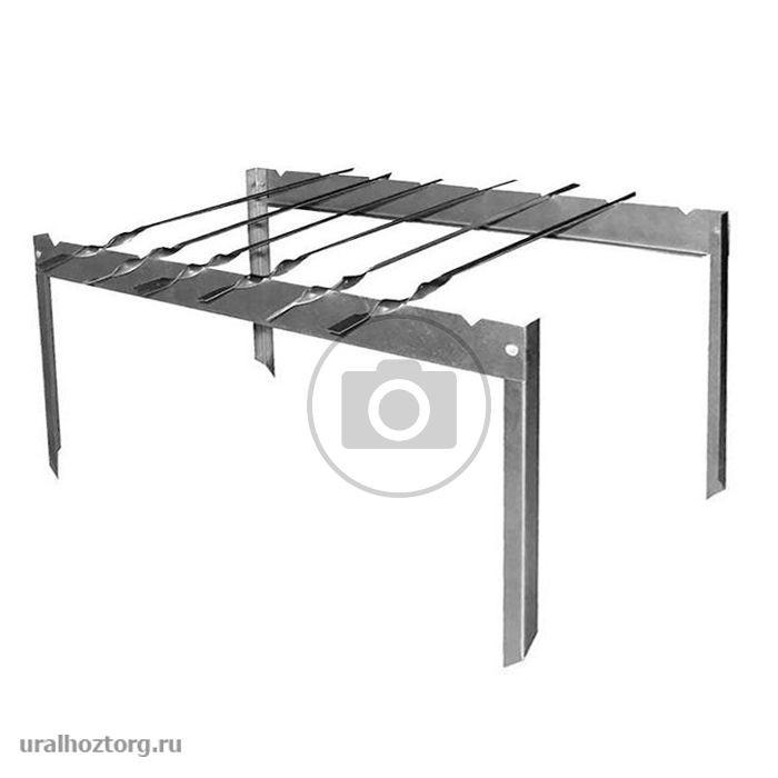 Подставка костровая с шампурами 6 шт