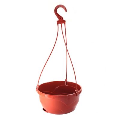 Кашпо пласт подвесное 2,75 л d=225 мм h=120 мм (без подвеса) 'Венеция' терракот (5Пл)