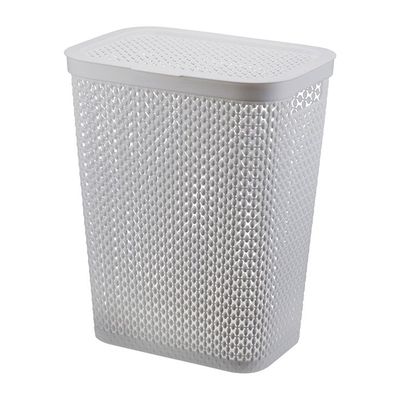 Корзина для белья 35 л узкая 'Пирула' смоки (М-Пл)