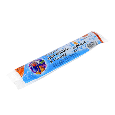 Мешки для мусора 180 л 10 шт рулон 50 мкм ПНД (Идеал)