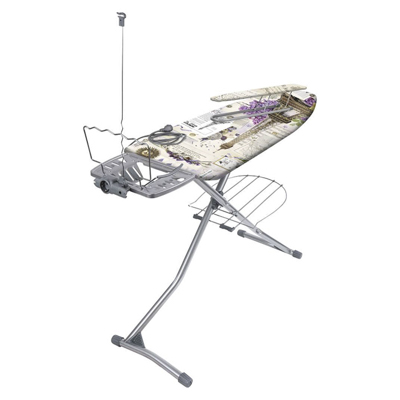 Доска гладильная металл основа "Ника-гранд" 122х42см (европодст п/утюг;рукав розетка удлин полка кроншт) НГ в ассортименте (Ника)