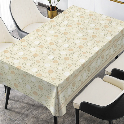 Клеенка н/ткани 1,37*20 м розы/фон бежевый 'Oxford' 1045-1 (МК)