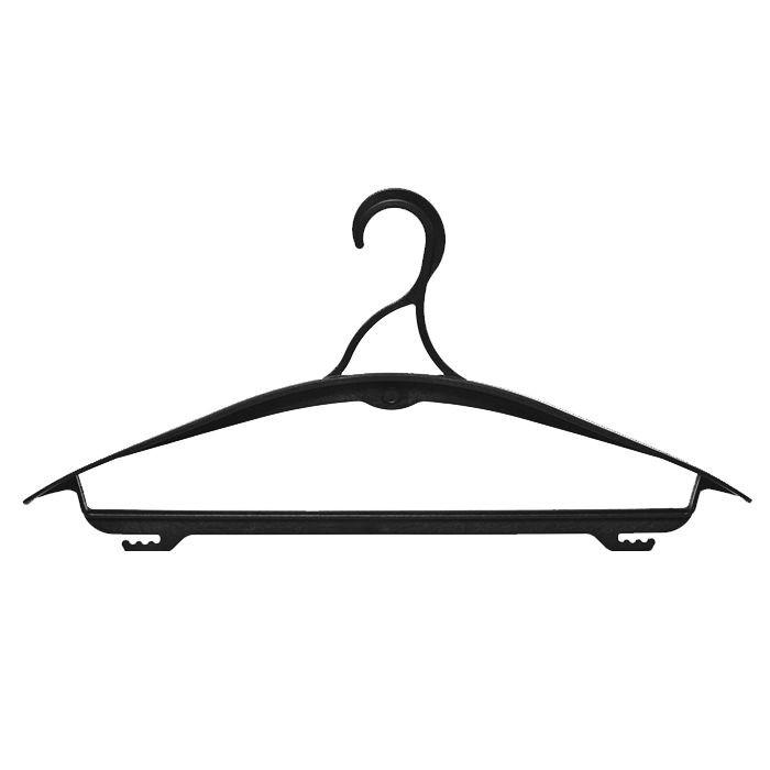 Вешалка-плечики пластик д/верхней одежды 48-50 черный 436 (ПБ)
