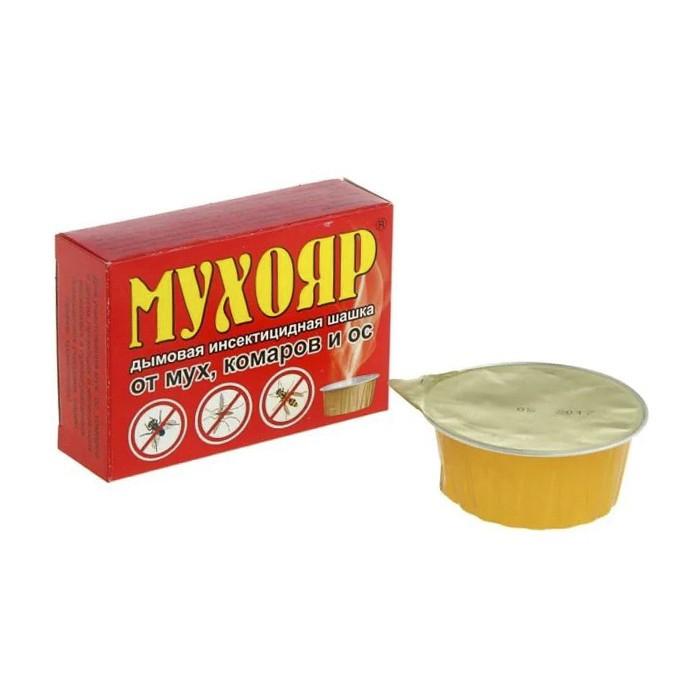 Дымовая шашка от мух, комаров и ос 50 г 'Мухояр'