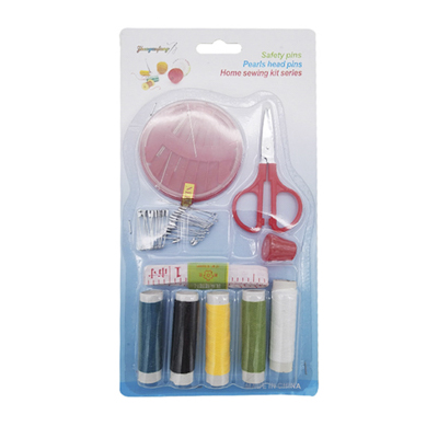 Набор швейный (нитки 5 шт, ножницы, иглы, булавки ,наперсток, сантим.лента) 'Garnet' GR-FHF228760