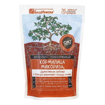 Удобрение Кормилица Микориза гранулированное 0,8 кг дой-пак (Б/И)