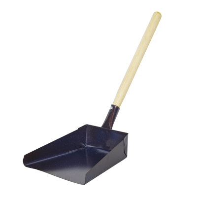 Совок для мусора метал с ручка дерево 36 см