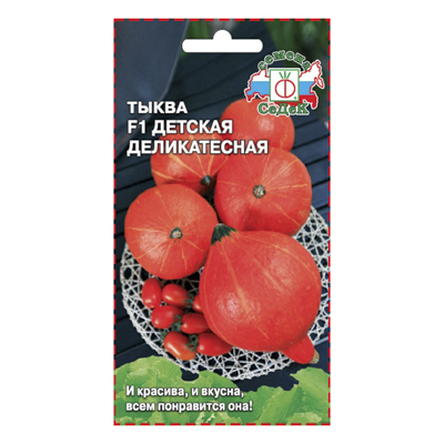 Тыква Детская деликатесная F1, 1 г (СеДек)