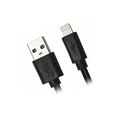 Кабель Smartbuy, USB - Lightning, 3 А, 15 cм, САМАЯ БЫСТРАЯ ЗАРЯДКА , черный