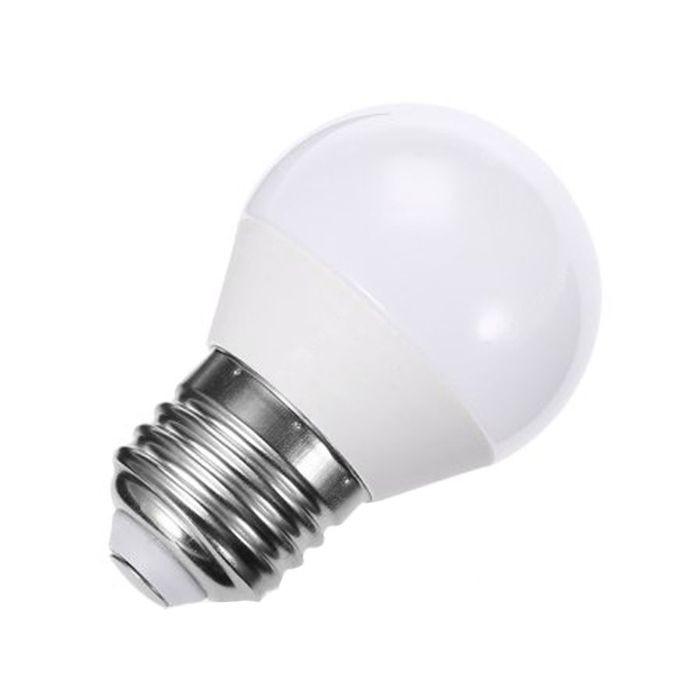 Лампа светодиодная 7 Вт шар G45  Е-27 2700К (тепл.бел. свет) `Ecola`